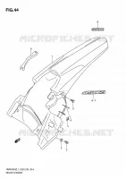 GARDE BOUE ARRIERE (RMX450ZL1 E33) pour Suzuki RMX-Z 450 2011