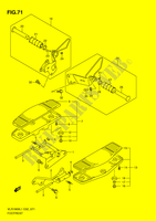 REPOSE PIEDS (VLR1800UFL1 E19) pour Suzuki INTRUDER 1800 2011