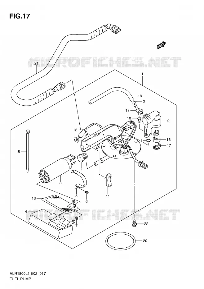 POMPE A ESSENCE Suzuki MOTO 1800 INTRUDER 2011  VLR1800L1(E2)