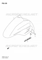GARDE BOUE AVANT (AN400AL1 E24) pour Suzuki BURGMAN 400 2011