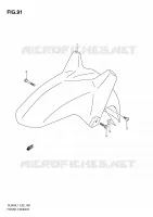 GARDE BOUE AVANT (DL650UEL1 E19) pour Suzuki V-STROM 650 2011