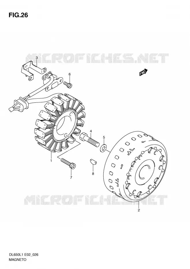 ALLUMAGE ROTOR - STATOR Suzuki MOTO 650 V-STROM 2011  DL650AUEL1(E2)