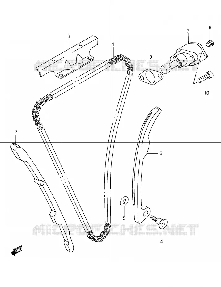 DISTRIBUTION Suzuki MOTO 250 DR 1999  DR250RX(E24)