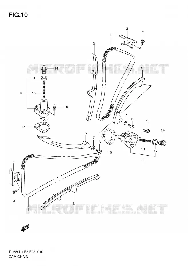 DISTRIBUTION Suzuki MOTO 650 V-STROM 2011  DL650L1(E3)