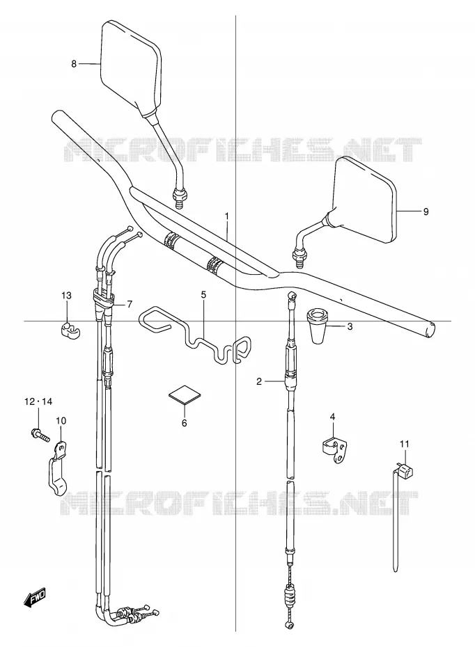 GUIDON Suzuki MOTO 250 DR 1999  DR250RX(E24)