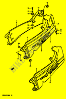 CARENAGE ARRIERE   CAPOT DE SELLE (MODELE G/H) pour Suzuki GSX-R 1100 1986