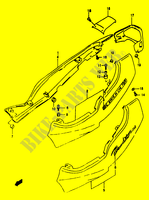 CARENAGES ARRIERE  (MODELE T) CARENAGES/CADRE 1200 suzuki-moto BANDIT 1996 DP012284