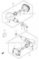 CLIGNOTANTS (E24,F.NO.100197~) PARTIE ELECTRIQUE 1400 suzuki-moto GSX 2004 DP014127