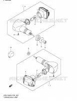 CLIGNOTANTS (E24,~F.NO.100196) PARTIE ELECTRIQUE 1400 suzuki-moto GSX 2004 DP014277