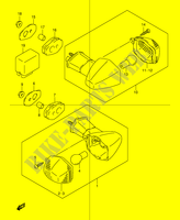 CLIGNOTANTS (GSF600Y/UY/K1/K2/K3/K4/UK1/UK2/UK3/UK4/ZK4) pour Suzuki BANDIT 600 2002
