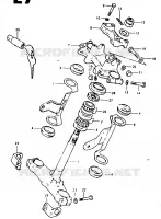 COLONNE DE DIRECTION (GSX1100T, GSX1100X) pour Suzuki GSX 1100 1981