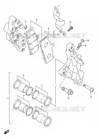 ETRIER DE FREIN AVANT SUSPENSIONS/FREINAGE/ROUES 600 suzuki-moto GSX-R 1997 DP013983