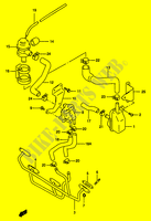 SYSTÈME DE RECYCLAGE GAZ D'ECHAPPEMENT (GSF1200W/X/Y E18) pour Suzuki BANDIT 1200 1996