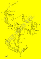 SYSTÈME DE RECYCLAGE GAZ D'ECHAPPEMENT (GSF1200W/X/Y E18) pour Suzuki BANDIT 1200 1998