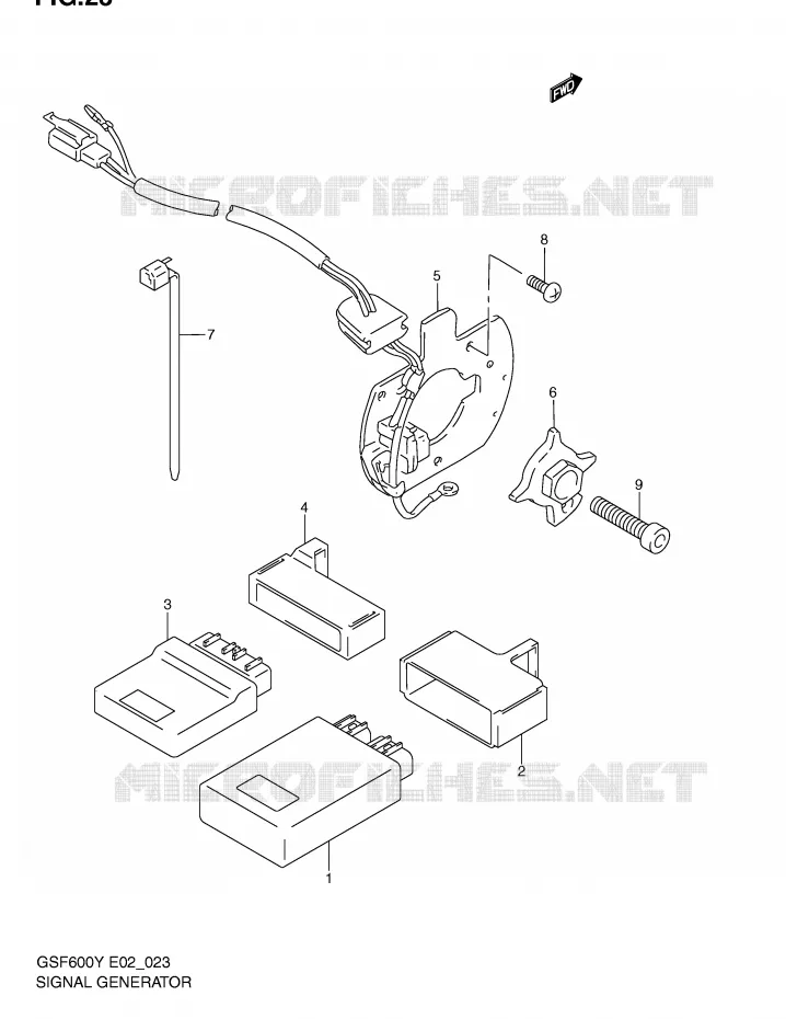 ALTERNATEUR (MODELE Y/K1/K2/K3) Suzuki MOTO 600 BANDIT 2004  GSF600ZUK4(E2)