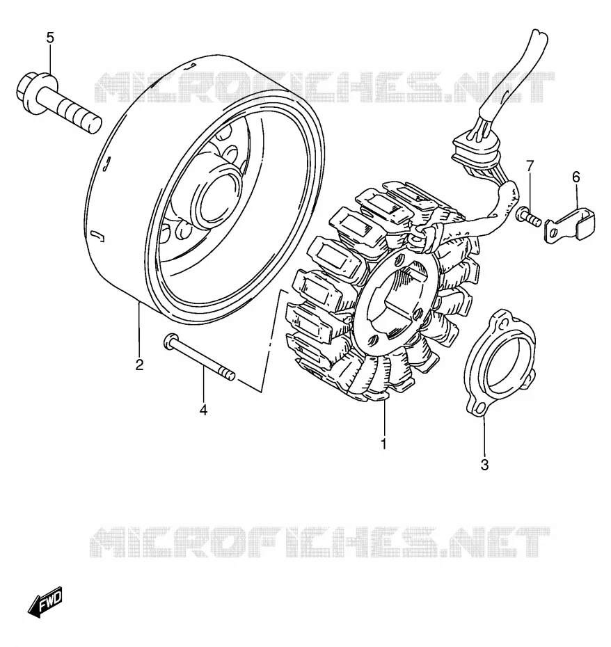 ALTERNATEUR Suzuki MOTO 400 BANDIT 1997  GSF400VV(E30)