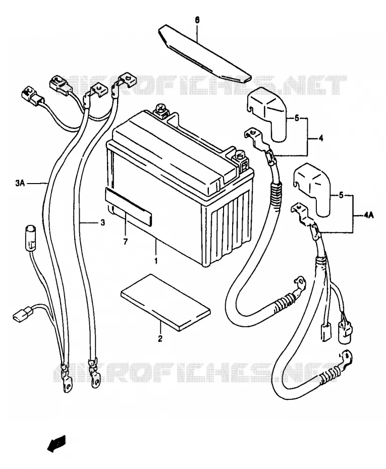 BATTERIE Suzuki MOTO 1200 BANDIT 1997  GSF1200V/GSF1200SV/GSF1200SAV