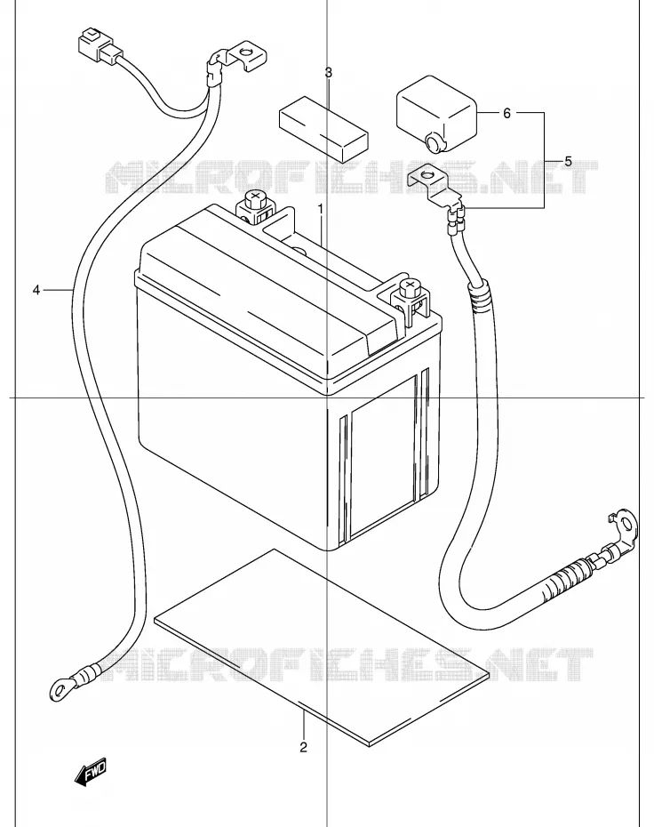 BATTERIE Suzuki MOTO 1200 BANDIT 2003  GSF1200SK3(E2)