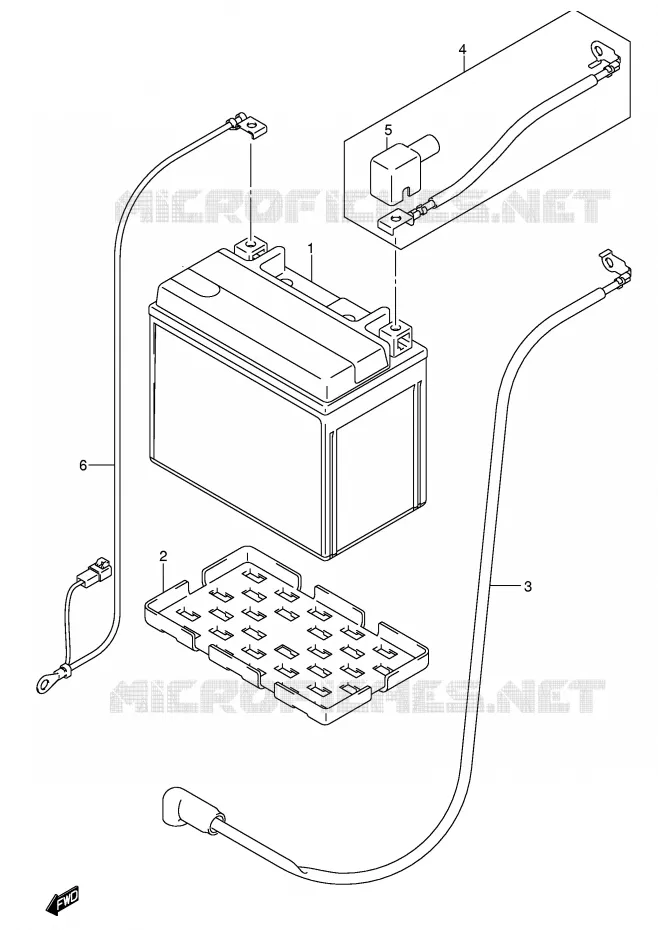 BATTERIE Suzuki MOTO 600 GSX-R 2004  GSX-R600U3K4(E2)