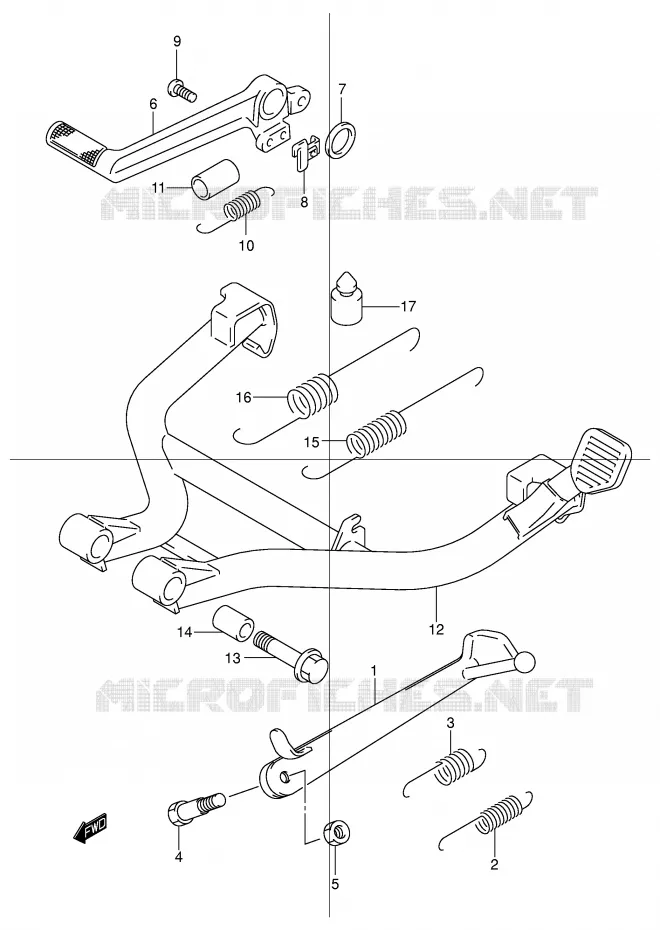 BEQUILLE Suzuki MOTO 600 BANDIT 2003  GSF600SUK3(E2)