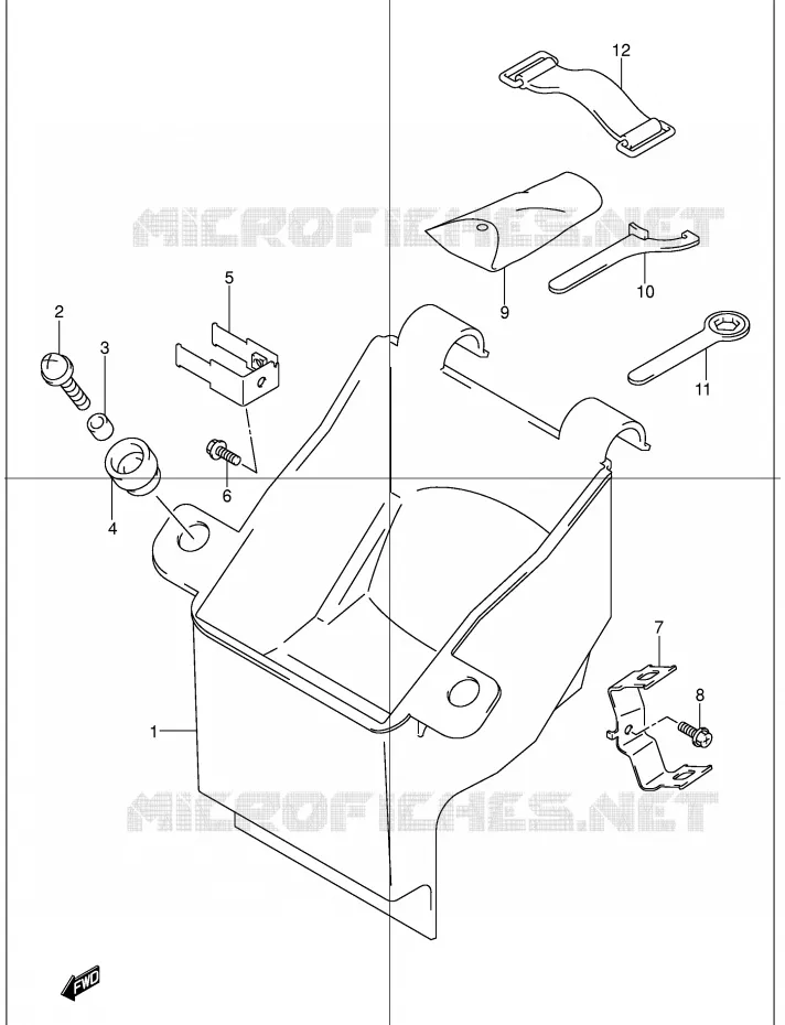 BOITE - TROUSSE A OUTILS Suzuki MOTO 1200 BANDIT 2002  GSF1200SK2(E2)