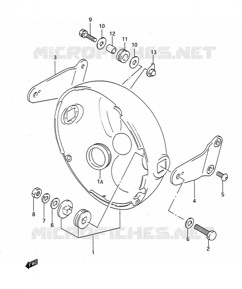 BOL DE PHARE Suzuki MOTO 400 BANDIT-N 1993  GSF400P(E28)