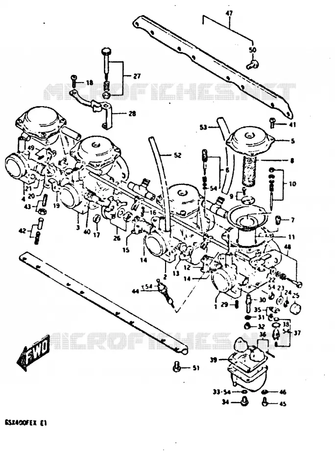 CARBURATEUR Suzuki MOTO 400 GSX 1981  GSX400FEX