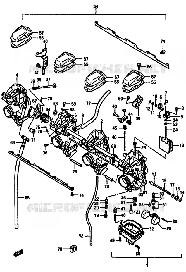 CARBURATEUR Suzuki MOTO 750 GSX-R 1985  GSX-R750F(F/G/H) E34