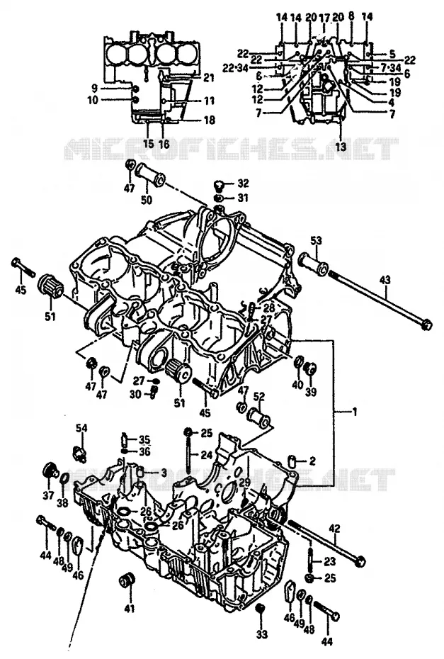 CARTER Suzuki MOTO 750 GSX-R 1986  GSX-750G(F/G/H) E34