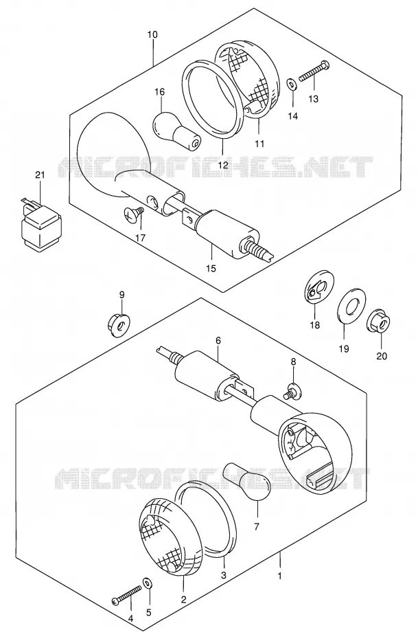 CLIGNOTANTS Suzuki MOTO 250 BANDIT 2000  GSF250VY(E24)