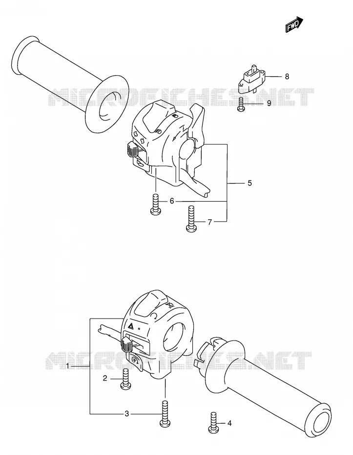 COMMODOS (GSF600SK3/SK4/SUK3/SUK4) Suzuki MOTO 600 BANDIT 2001  GSF600SUK1(E2)