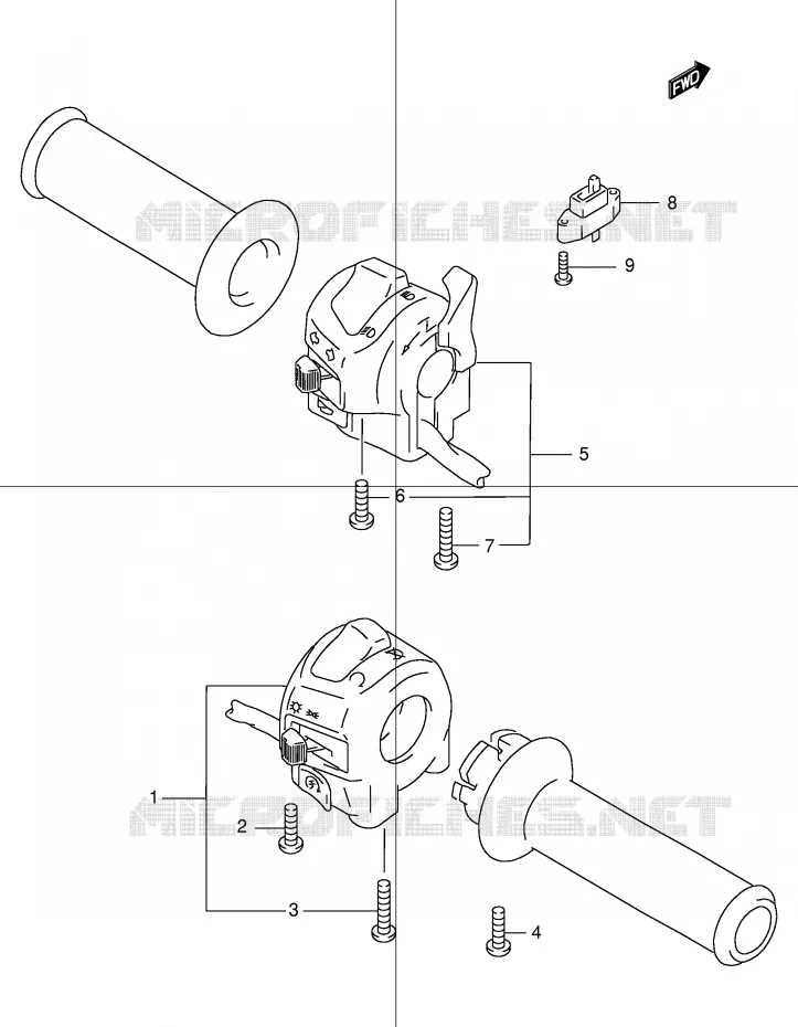 COMMODOS (GSF600SY/SUY/SK1/SK2/SUK1/SUK2) Suzuki MOTO 600 BANDIT 2001  GSF600SK1(E2)