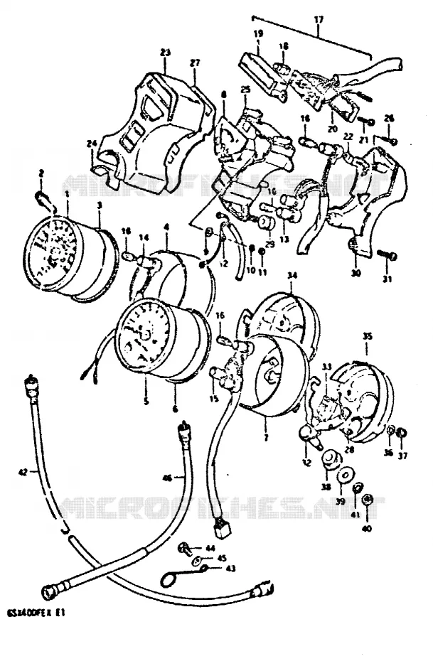COMPTEUR Suzuki MOTO 400 GSX 1981  GSX400FEX