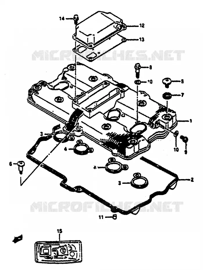 COUVERCLE DE CULASSE Suzuki MOTO 1100 GSX-R 1992  GSX-R1100 N (M/N)