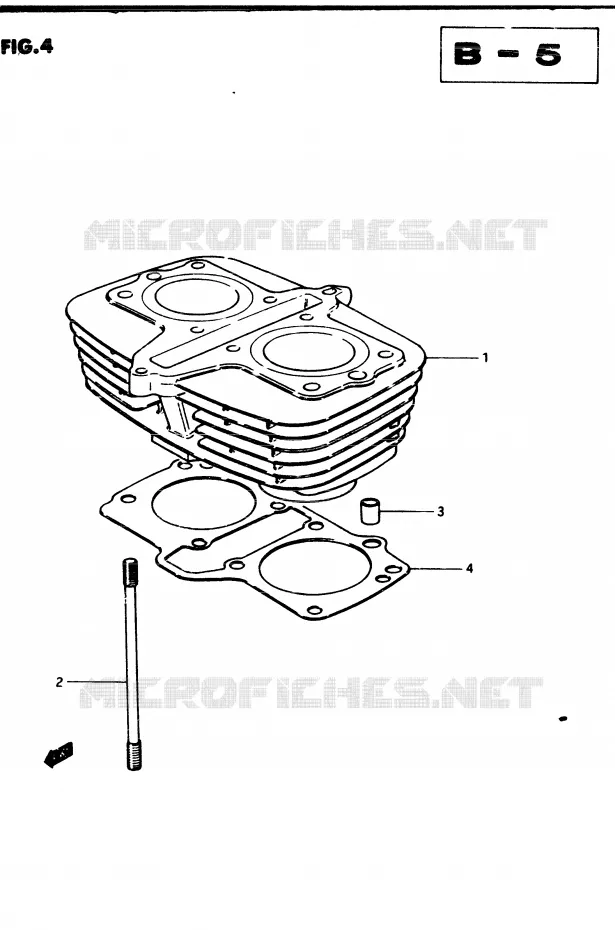 CYLINDRE Suzuki MOTO 250 GSX 1983  GSX250D(Z/D)