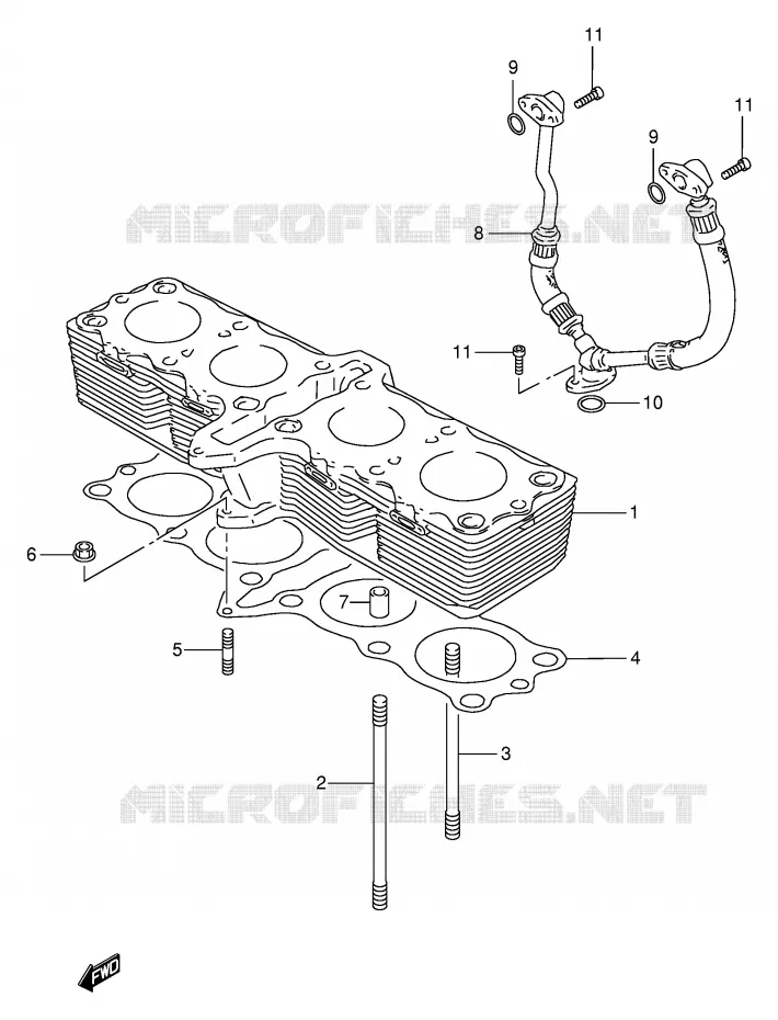 CYLINDRE Suzuki MOTO 600 BANDIT 1996  GSF600UT(E2)