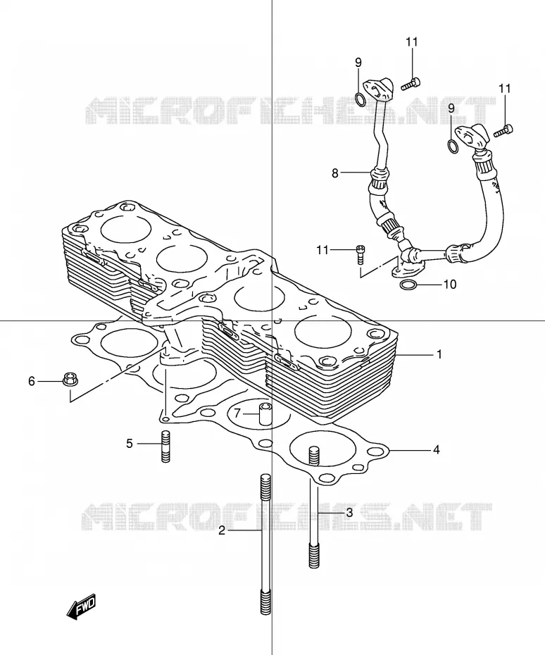 CYLINDRE Suzuki MOTO 600 BANDIT 2004  GSF600ZUK4(E2)
