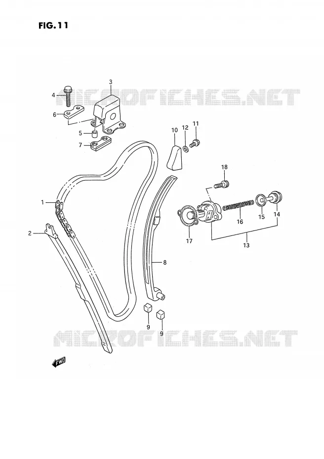 DISTRIBUTION Suzuki MOTO 1100 GSX-F 1992  GSX1100FN(E2)