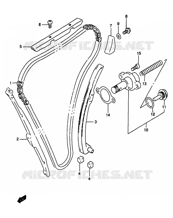 DISTRIBUTION Suzuki MOTO 1200 BANDIT 2000  GSF1200SY(T/V/W/X/Y)