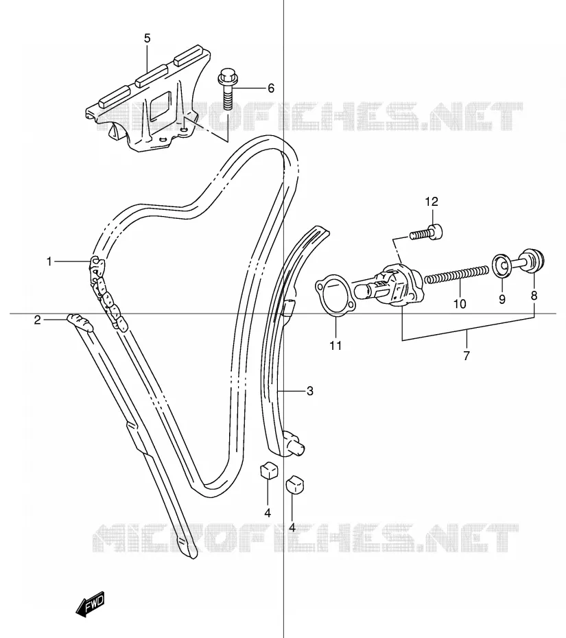 DISTRIBUTION Suzuki MOTO 600 BANDIT 2002  GSF600SUK2(E2)