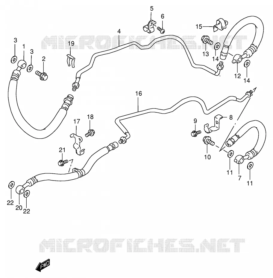 DURITE DE FREIN AVANT (GSF1200SAV/SAW/SAX/SAY) Suzuki MOTO 1200 BANDIT 2000  GSF1200SAY(E2)