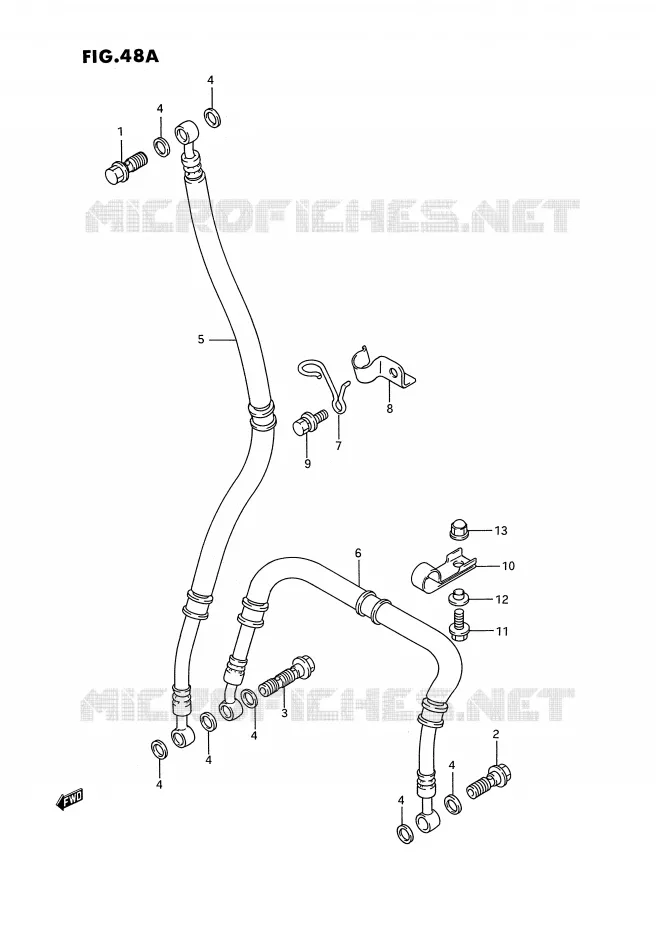 DURITE DE FREIN AVANT (MODELE R/S) Suzuki MOTO 750 GSX-R 1995  GSX-R750WS(E2)