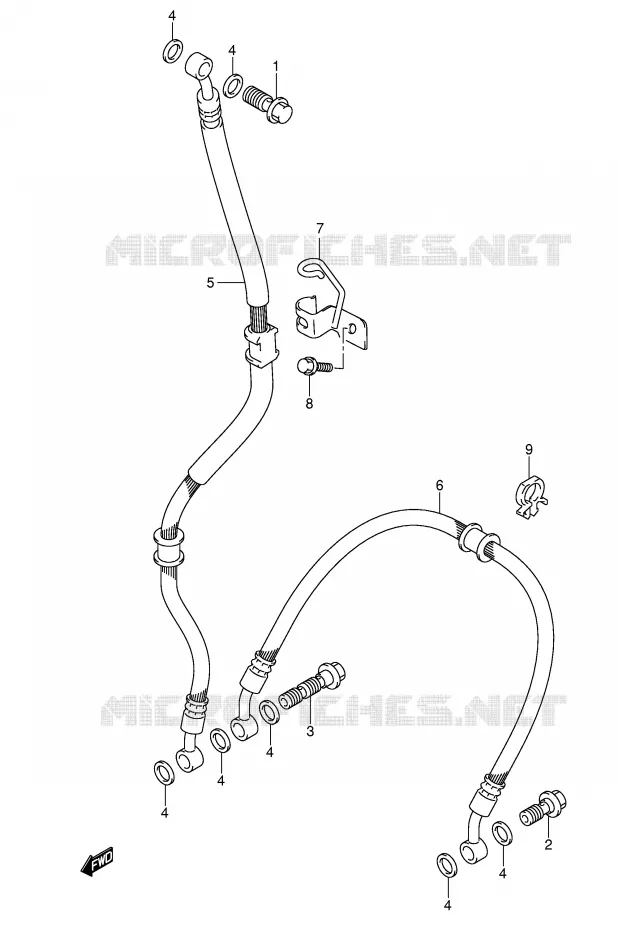 DURITE DE FREIN AVANT Suzuki MOTO 1000 GSX-R 2004  GSX-R1000K4(E2)