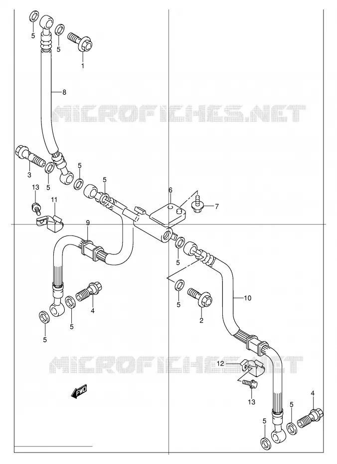 DURITE DE FREIN AVANT Suzuki MOTO 1200 BANDIT 2001  GSF1200SK1(E2)