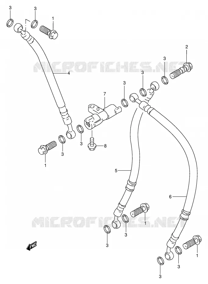 DURITE DE FREIN AVANT Suzuki MOTO 400 GSX-R 1993  GSX-R400RP(E30)