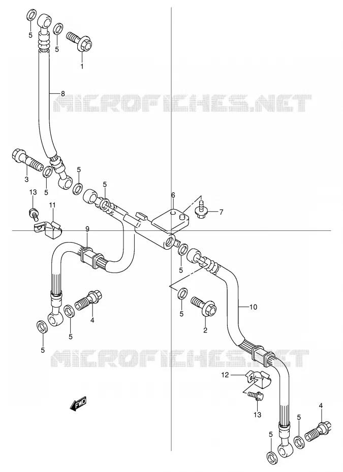 DURITE DE FREIN AVANT Suzuki MOTO 600 BANDIT 2000  GSF600SY(E2)