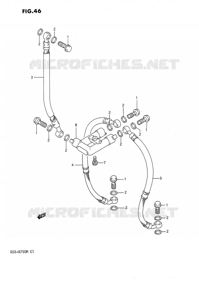 DURITE DE FREIN AVANT Suzuki MOTO 750 GSX-R 1991  GSX-R750M(E1)
