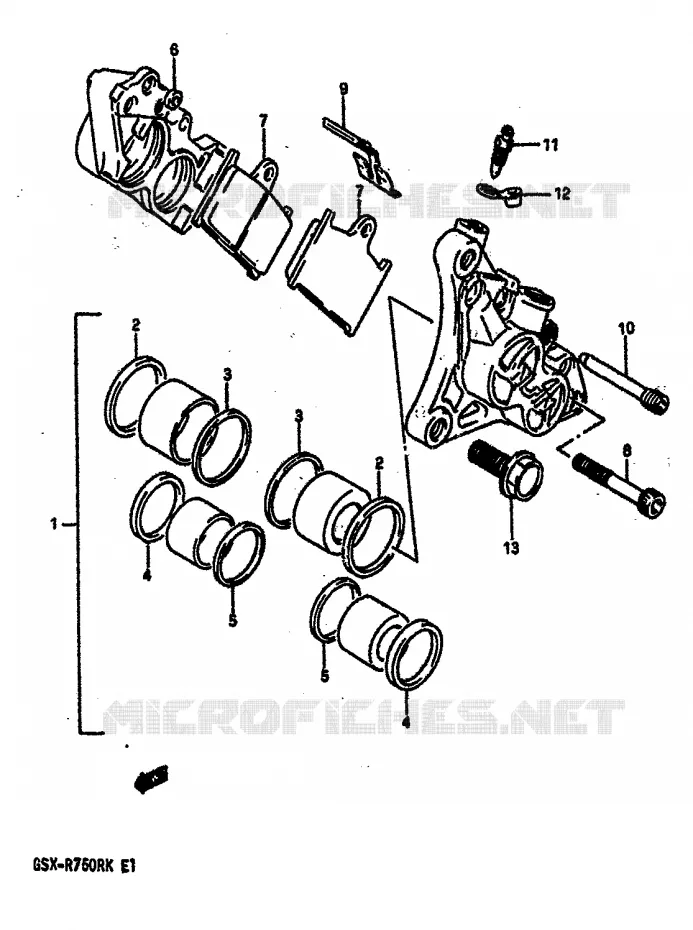 ETRIER DE FREIN AVANT Suzuki MOTO 750 GSX-R 1989  GSX-R750RK