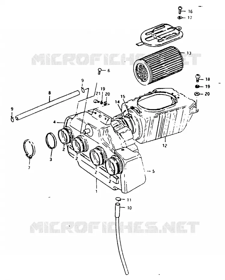 FILTRE A AIR Suzuki MOTO 1000 GSX 1982  GSX1000SZ