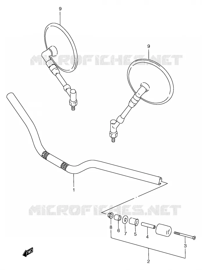 GUIDON Suzuki MOTO 1200 BANDIT 1997  GSF1200V(E2)